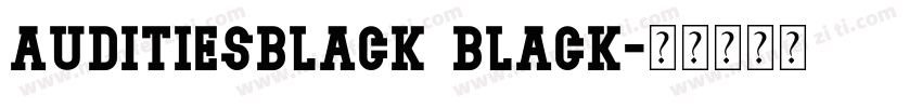 AuditiesBlack Black字体转换